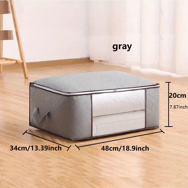 Velkokapacitní netkaná taška na uložení přikrývek a koš na organizaci oblečení