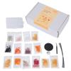 DIY Beaded Christmas Tree Decoration Set with Multicolored Plastic Beads, Warm Light for Tabletop, Shelf, and Entryway 87HA