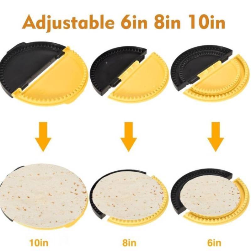 Tortilla-Siegelgerät 3-in-1 Verstellbare Manuelle Mais-Wrap-Presse für die Küchenzubereitung