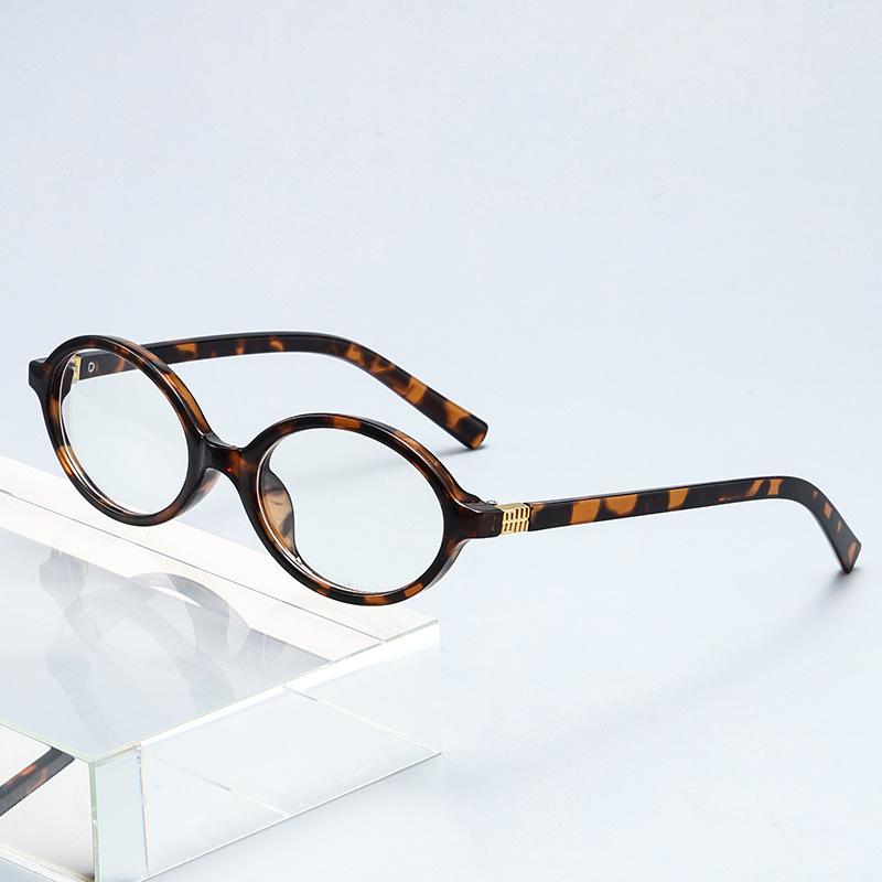 Oval Small Frame Retro Korean Prescription Glasses  Anti Blue Light Customized Glasses Eye Protection Ladies Optical Eyewear