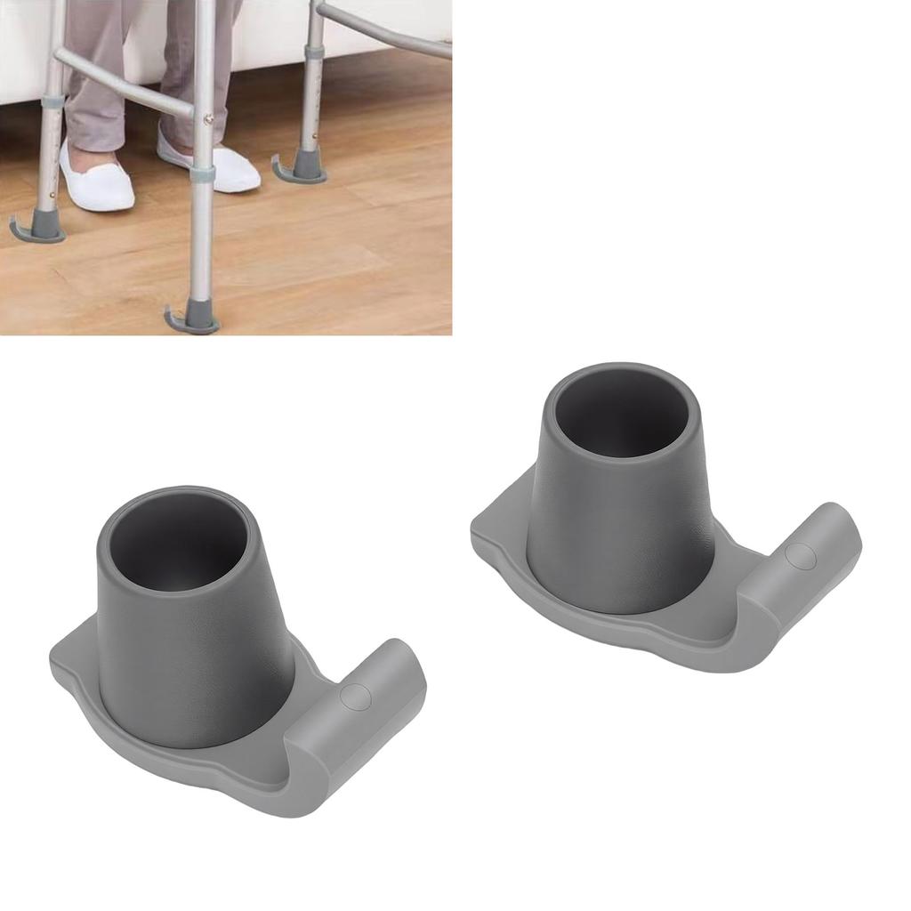 Walker Skis Glides   Fit Non Slip Walker Feet Replacement Mobility Aid Accessories Gray