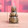 1Pc Antique Dragon Statue Ornament Moveable Body Joints Exhibition Hall Decor Zodiac Animal Brass Crafts Collection