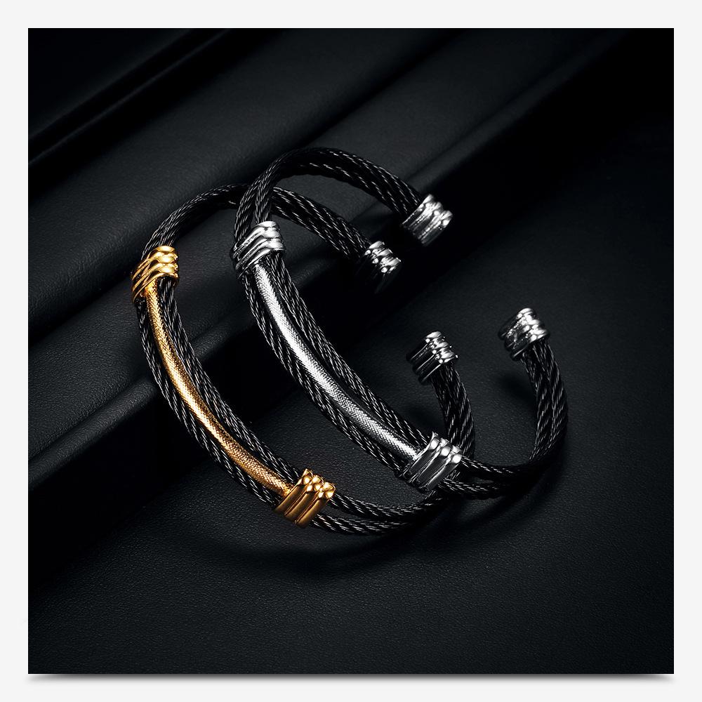 European & American Stainless Steel Two-Tone Woven Bracelet - Versatile Women's Accessory (10MM)