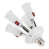 E27 Splitter 2/3/4/5 Heads Lamp Base Adjustable LED Light Bulb Holder Adapter Converter Socket Lamp Bulb Holder