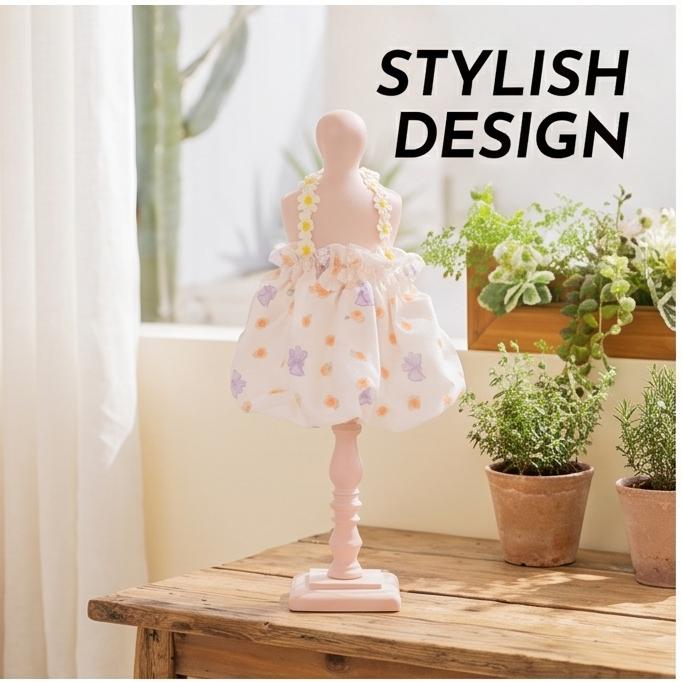 2026 New Korean-style Floral Dog Dress, Cute Bow Camisole Skirt for Small Dogs, Cats, Teddy & Bichon, Lightweight Daily Wear
