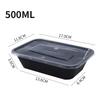 10Pcs Disposable Food Boxes With Lid Thickened Lunch Food Packing Box Take Out Food Containers Kitchen Fridge Food Storage Boxes