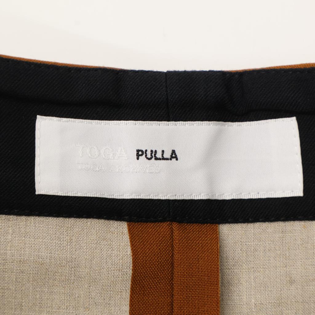 TOGA PULLA TP51-FF230 Brown Leather Stitch Shorts Bottoms 34 BrownUsed