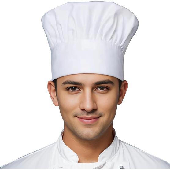 Unisex Chef Hat Adjustable Kitchen Cooking Chef Works BBQ Grill Baker Cap for Adults and Child