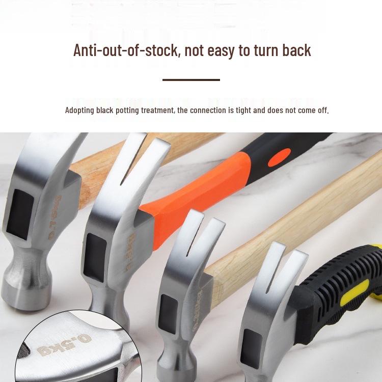 Mini Claw Hammer: One-Piece Steel Household Woodworking Tool for Electricians and DIY