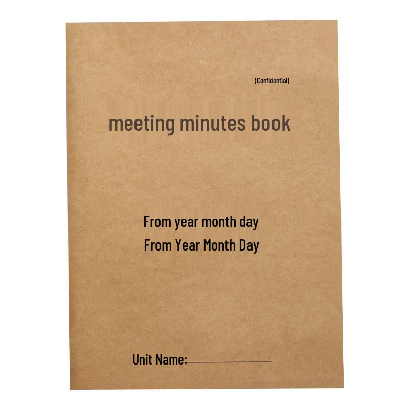 Jia Ran Heng A4 Meeting Record Notebooks, 5-Pack