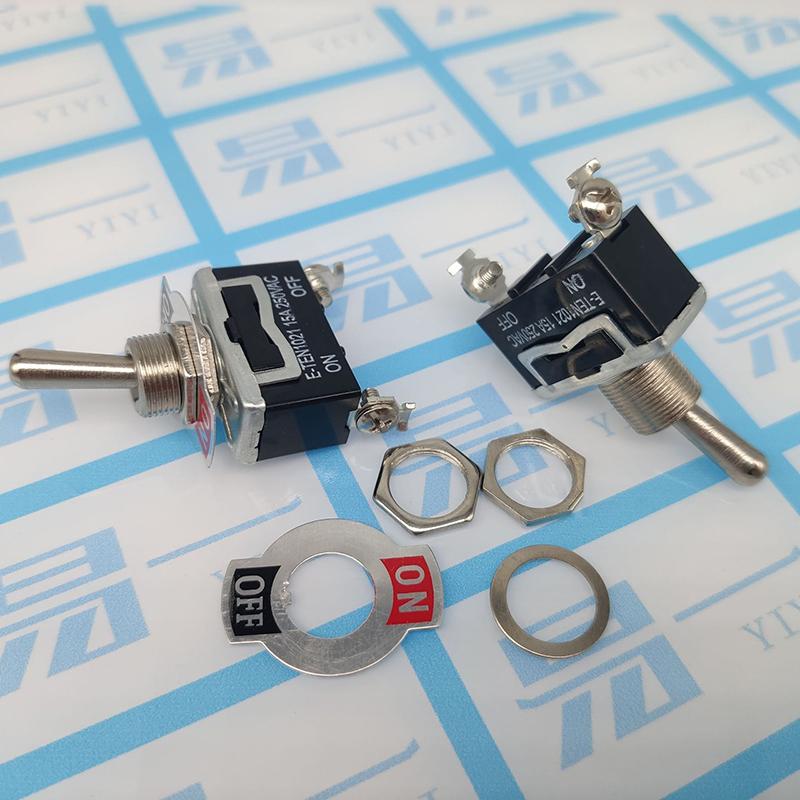 E-TEN1021 Auto Toggle Switch Boat Marine Heavy Duty Toggle Flick Switch W/ Waterproof Cover ON/OFF Car Dash Metal SPST Terminal