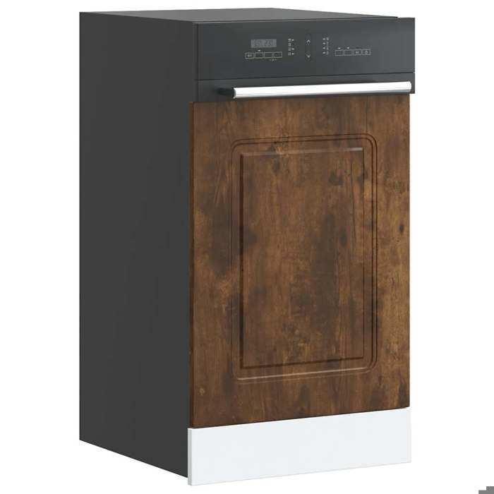 VidaXL Dishwasher Panel Kalmar Smoked Oak 45x1.5x67 Cm, Dishwasher Front Panel, Panel, Door Panel 853652