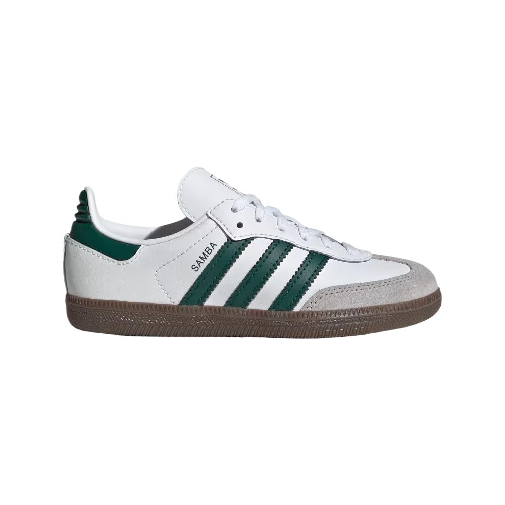 Adidas Originals Samba Og Leather Comfortable Casual Color-Block Classic Kids Training Shoes Kids Training Shoes Gray White JQ2840