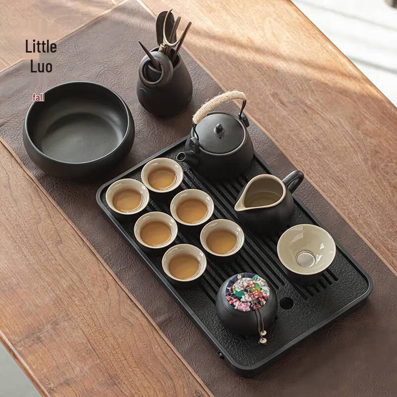 Temake Ceramic Tea Set with Beam-Handle Pot