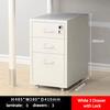 Metal filing cabinet 3/5/6 Office metal steel cabinet with wheels and lock, suitable for home offices and schools
