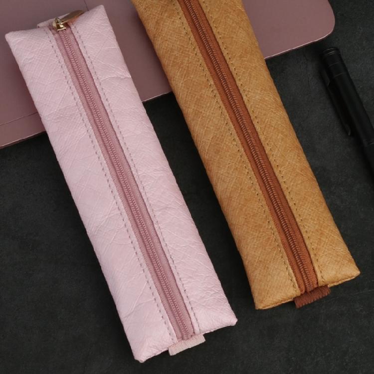 4 Pcs PU Leather Pencil Case for Notebook Binders Planners Books Elastic Pen Bag Journal Pencil Holders