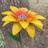 Metal Blomsterhavepæl Vejrbestandig Udendørs Have Græsplæne Terrasse Sti Realistisk Jern Blomsterpæl Dekoration Ornament