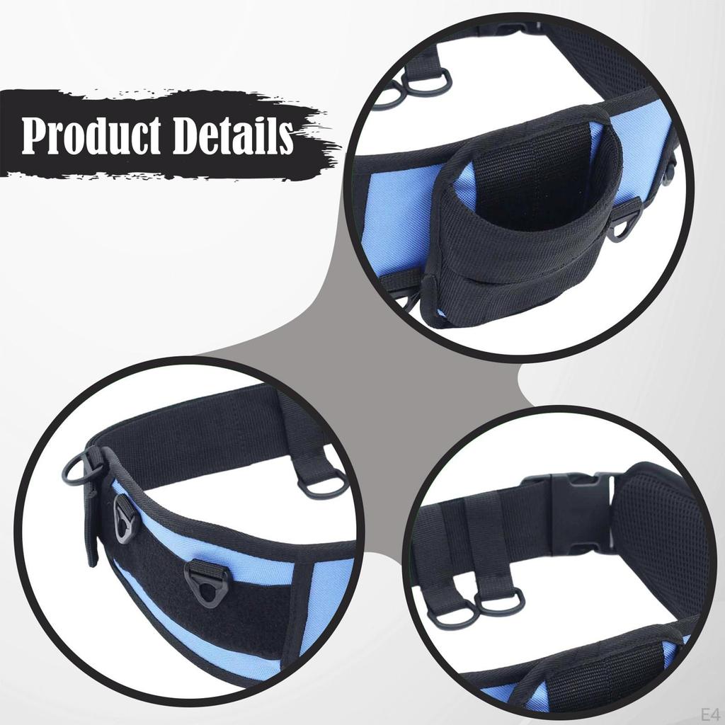 Adjustable Fishing Belt with Hanging Hooks, Rod Holder And Pole for Camping Sea