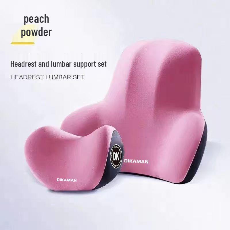 Car Headrest: Premium Memory Foam Neck & Waist Support Cushion for Drivers