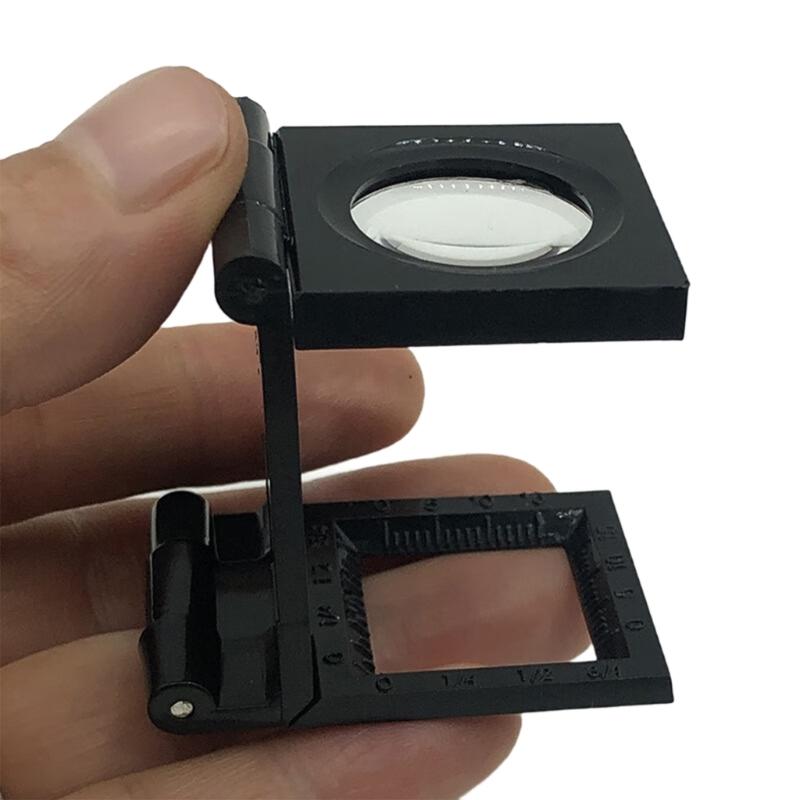 8x Magnification Foldable Portable Magnifier with 22mm Lens and 63mm Focal Length for Detailed Professional Inspection In Various Fields