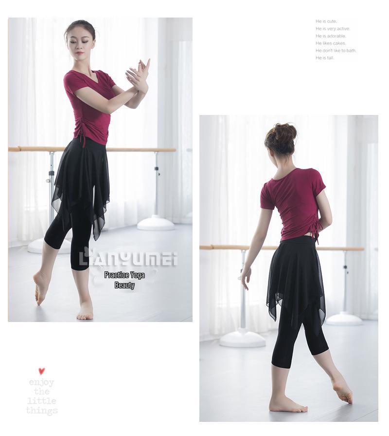 Women's V-Neck Modal Long Sleeve Dancewear Top for Latin & Ethnic Dance Practices