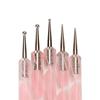 5Pcs/Set 2 Ways Nail Art Pen Point Flower Dotting Tool Durable Marbleizing Painting Pens