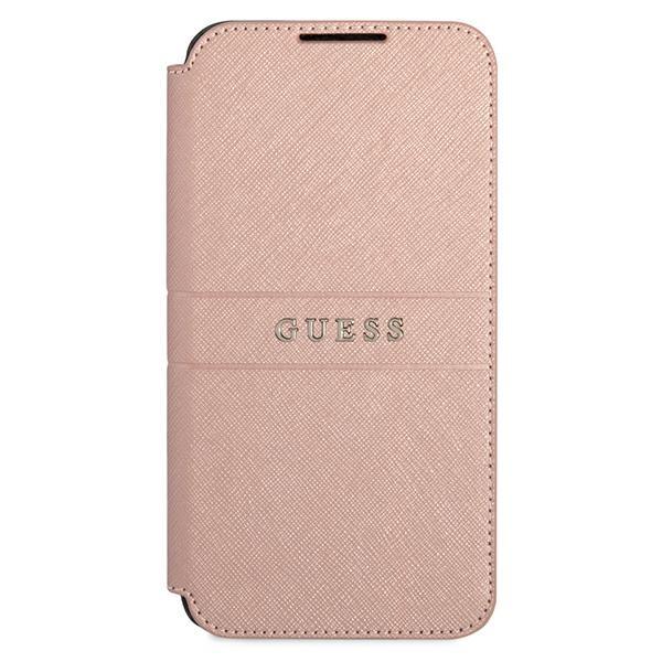 Guess Gubks22Mpsasbpi S22+ S906Różowy/Pink Book Saffiano Stripes