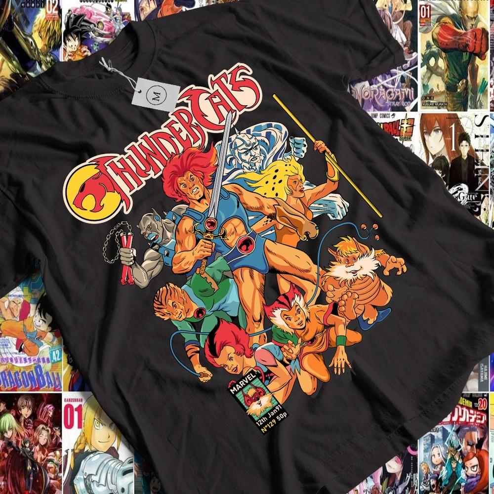 Thundercats Anime T-shirt Vintage Retro Cartoon 80s Animation Fan Gift Shirt Unisex T-Shirt XXXXL