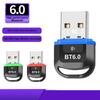 Adapter Bluetooth 6.0 Bezprzewodowy Nadajnik Odbiornik Audio Dongle USB do Samochodu Słuchawek Głośnika Bez Sterowników Dla Windows 8.1/10/11