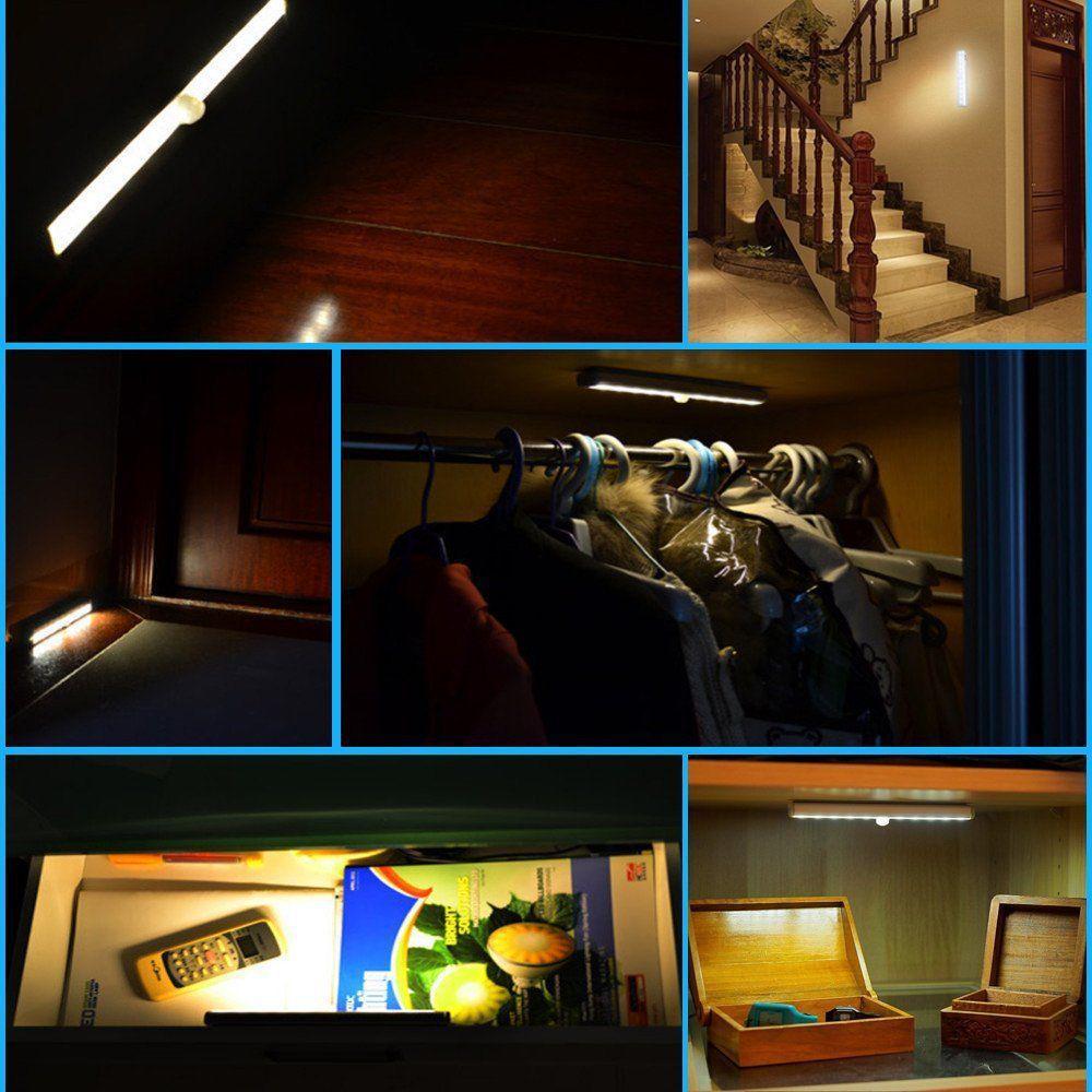 Rechargeable 10 LED Motion Sensor Wardrobe & Corridor Night Light
