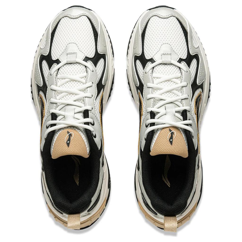 Li Ning Qixing 2.0 Thick Sole Versatile Durable Shock Absorption Rebound Non-Slip Wear-Resistant Height Increasing Low-Top Casual Shoes AGCT311-7