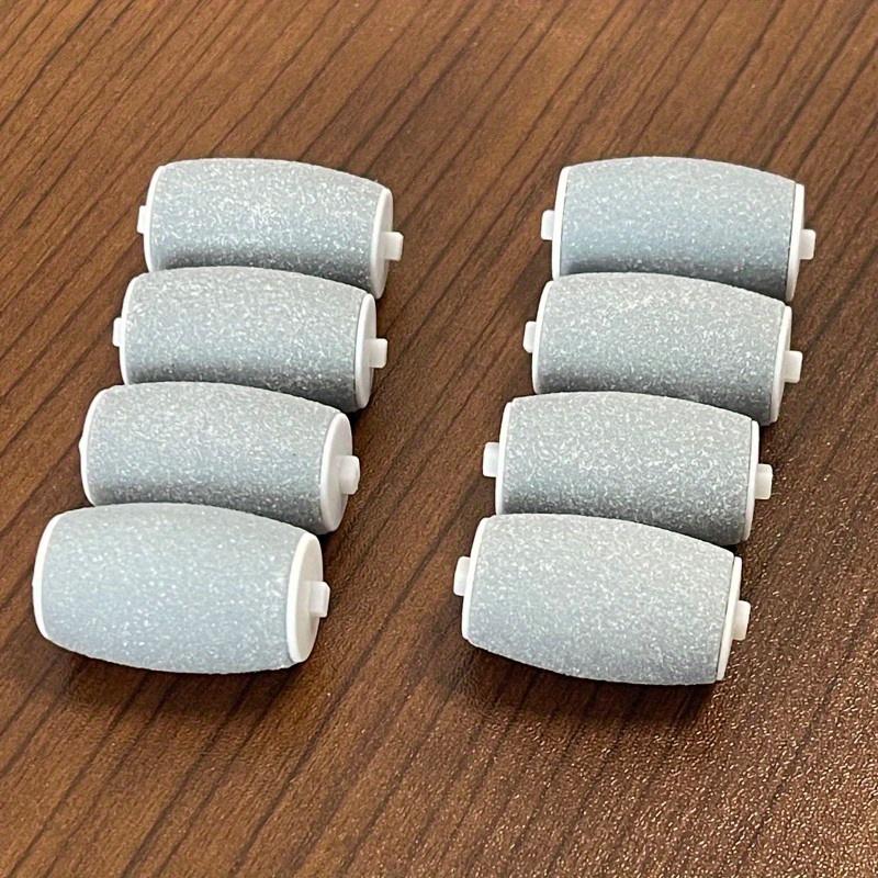 8er-Pack Hypoallergene Elektrische Fußfeile Rollenköpfe, Pedi Hautentferner Schleifköpfe für Bein-Pediküre-Werkzeuge, Keine Batterie erforderlich