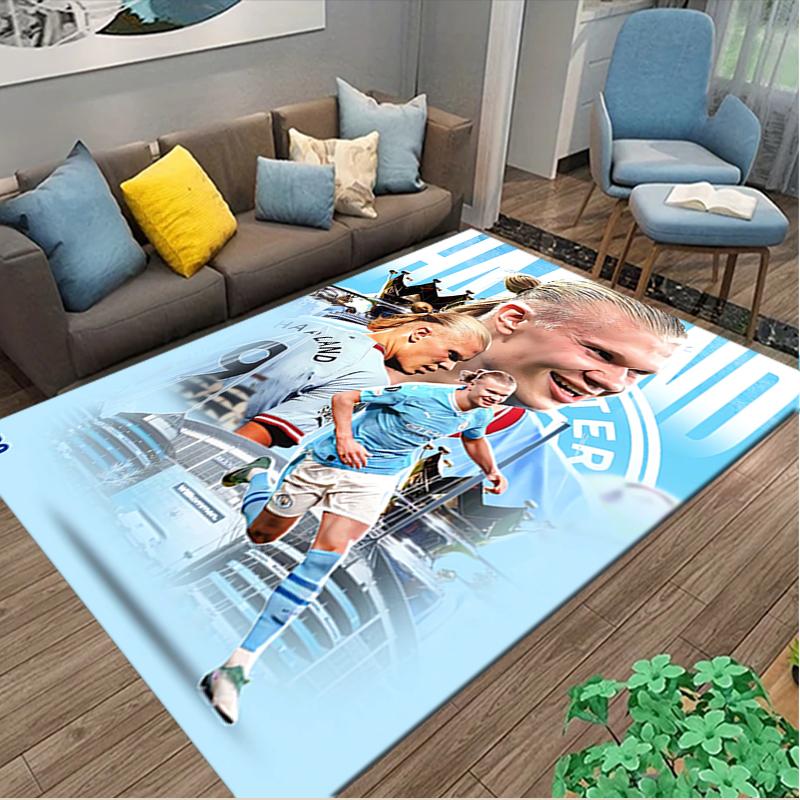 1pc Erling Haaland Rug, Comfortable Printed Home Area Carpet, Cozy Office Chair Rug