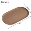 1Pcs New Stackable Fruit Plate Smooth Edge Oval Shaped Dessert Tray Reusable S/M/L Food Serving Tray for Home Kitchen
