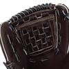 ZETT Neo Status E1 Type Soft Baseball Glove for Second and Brown x Size 4 Shortstop, Right-Handed Throw, Black, (BRG312630)