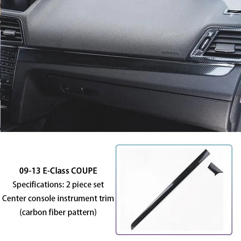 Kohlefaser Mittelkonsole Schalthebel Panel Abdeckung Für Mercedes Benz E-Klasse W212 W207 Coupe E260 E350 Armlehnenbox Dekoration