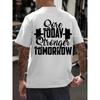 Herren Sommer Casual Kurzarm T-Shirt mit Muskel-Fitness-Design, Vielseitig und Trendig für Herrenbekleidung, Perfekt für Zuhause oder den Außenbereich