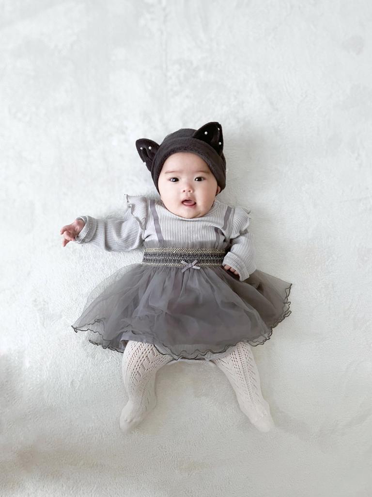 Bodysuit Baby Nuance Gray 70 [KOTOKOTO] 722-477042
