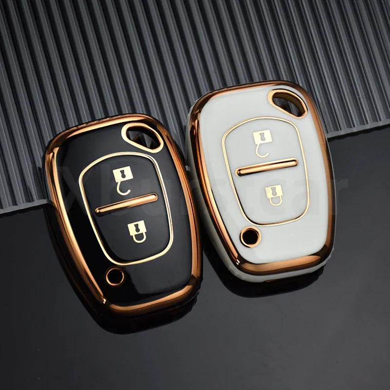 2 Buttons Fashion TPU Car Key Case Cover Shell Protector For Vauxhall Opel Vivaro For Renault Movano Trafic Kangoo Accessories