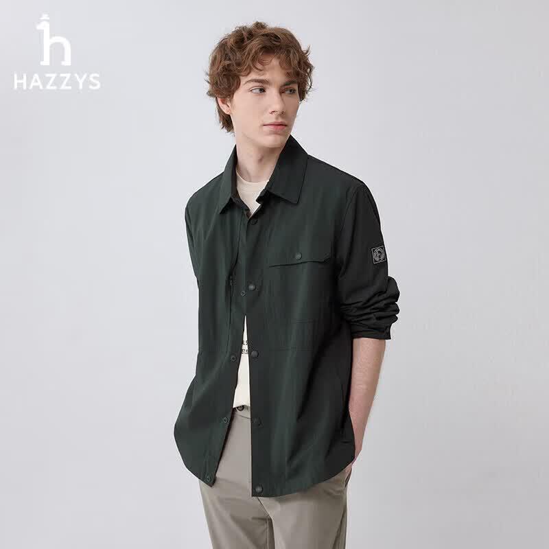 HAZZYS Men s Casual Lapel Jacket 48