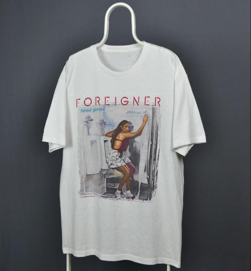 

Foreigner Rock Band Head Games Short Sleeve Unisex T-Shirt Tops Tee All Size 4XL
