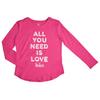 Camiseta Manga Larga Gráfica de Algodón 764478 para Niña