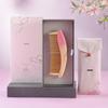 Tan Mujiang Camellia Wooden Comb Gift Set