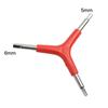 Y Shape Bike Hex Wrench 3 Way Triangular Hex Key 4/5/6mm Inner Hexagonal Outer Torque Spanner Wrench for Bike Repairs