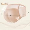 Women Underpants Thin Mesh Patchwork Seamless Mid Waist Butt-lifted Ergonomic Design Fake Butt Padded Butt Enhancer Sponge Hip Pad