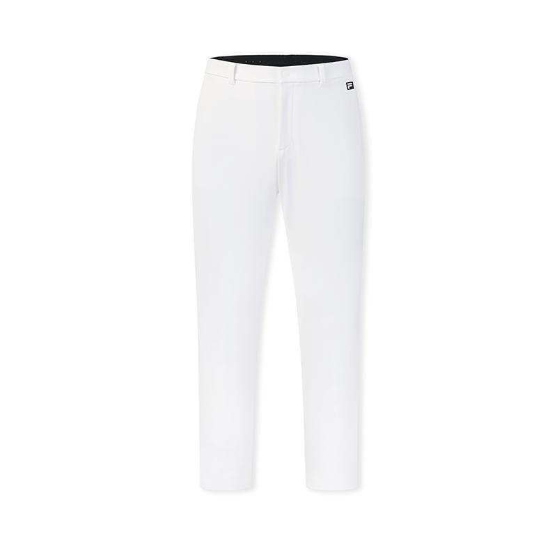 Fila Golf Series Fashion Classic Simple Sports Comfortable Versatile Woven Straight Leg Casual Pants Men Bottoms Jade-White A11M615803FWT