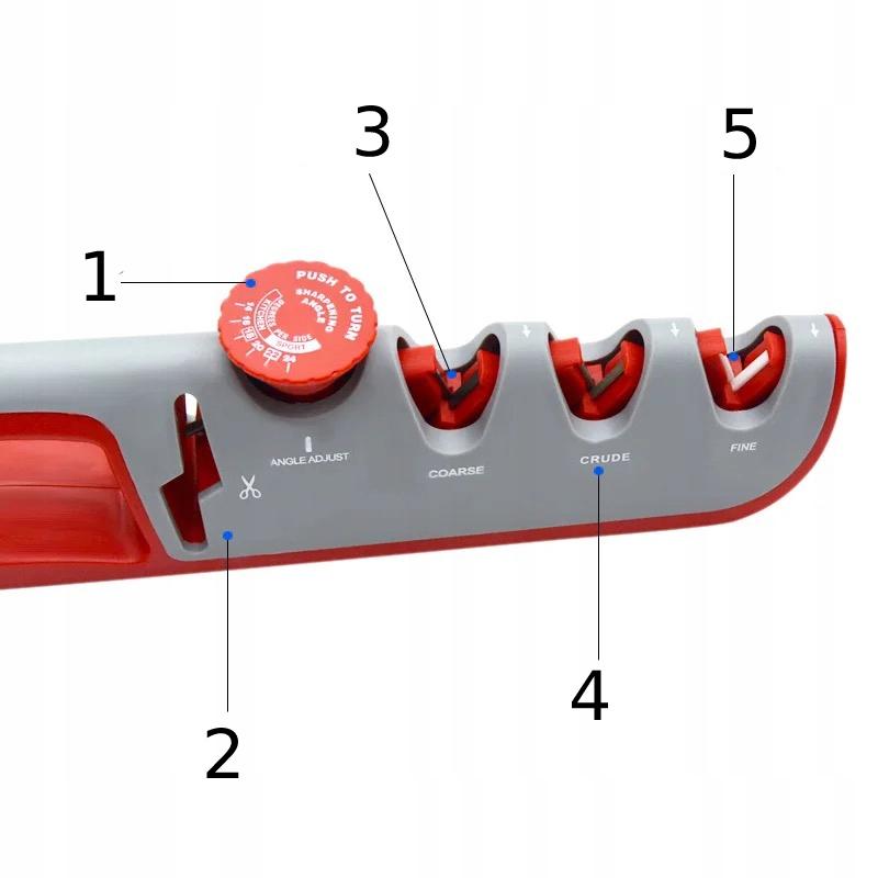 Scissors Knife Sharpener Adjustable Sharpening Angle 4 Sharpeners 4-In-1