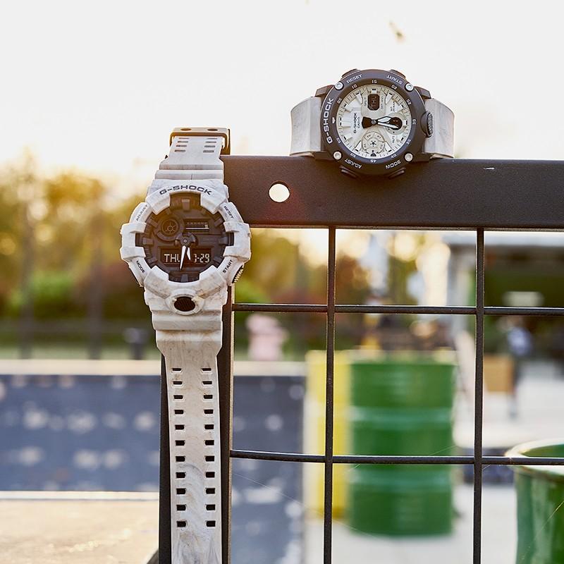 Casio G-Shock Series Trendy Street Outdoor Retro Versatile Electronic Movement Resin Strap Watch Men watches Black GA-700WM-5APRD