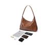 Belle Women's Leather Handbag, Light Luxury Shoulder Bag, Simple Crossbody Hobo Tote Bag, Brown