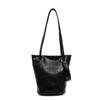 Casual Solid Color Trendy Fashion Stone Pattern Portable Bucket Bag Large Capacity New Summer Shoulder Commuter Bag